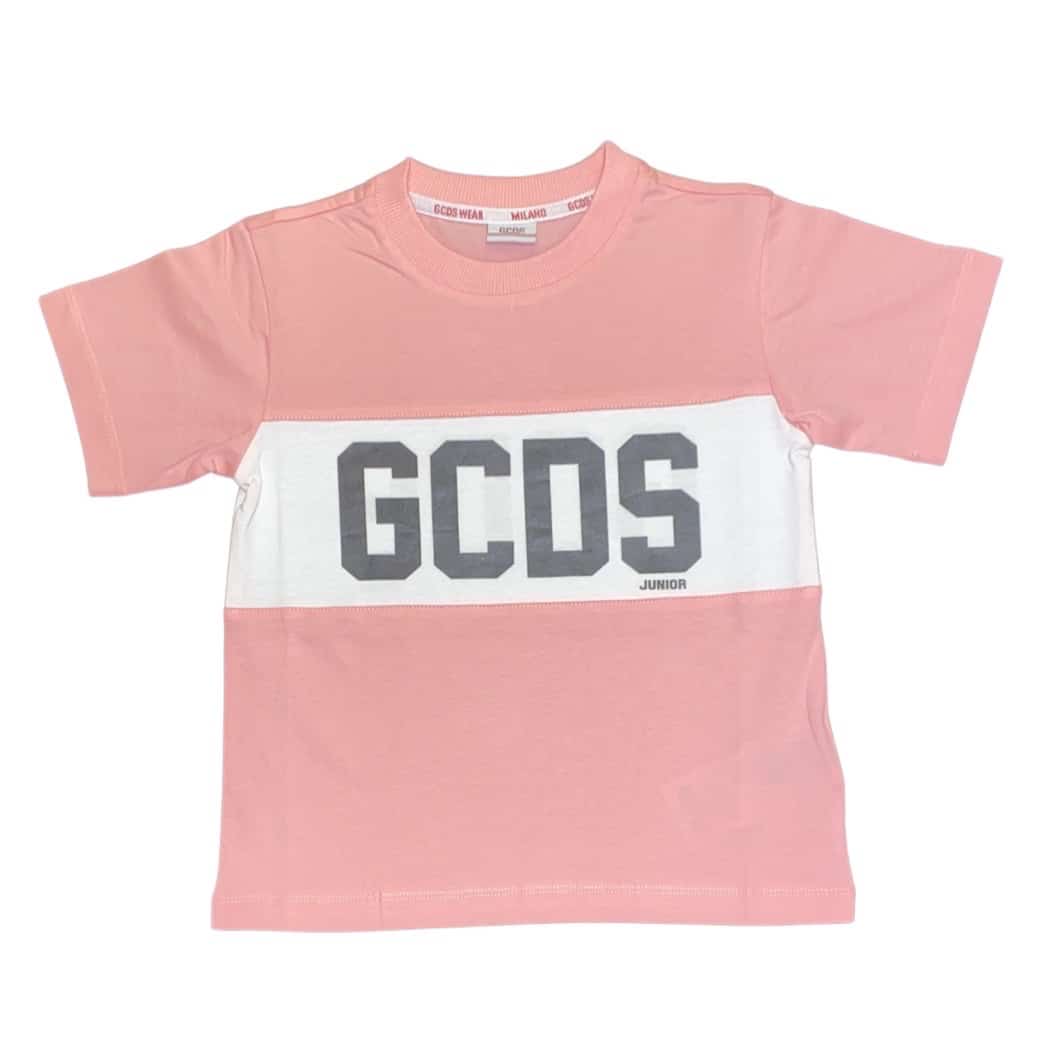 Gcds - T-shirt bambina rosa Gcds