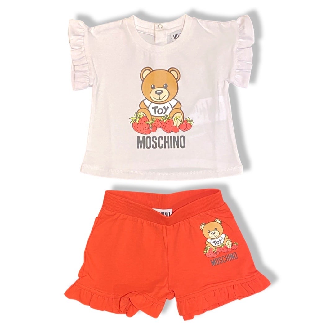 Moschino - Completo con t-shirt e short - Red