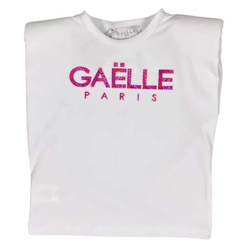 gaelle - Canotta logo - bianca