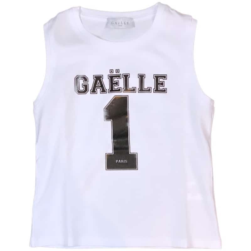 Gaelle - T-shirt smanicata - Bianca