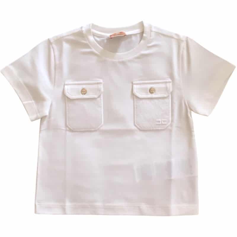 Elisabetta Franchi -T- shirt Bambina -Bianca