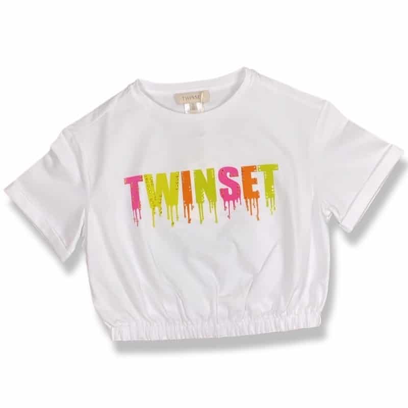 Twin-set - T-shirt corta - Bianca