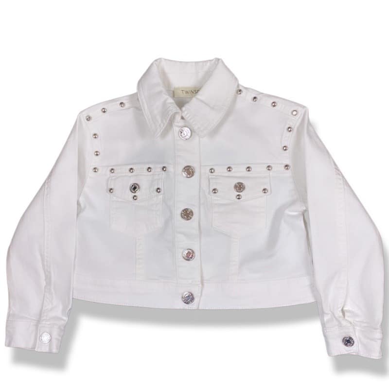 Twin-set - Giubbino in jeans - bianco