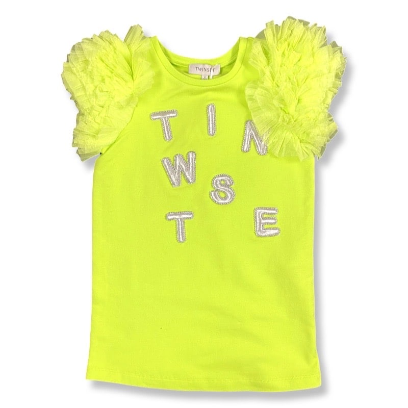 Twin-set - Abito con rouche - Lime