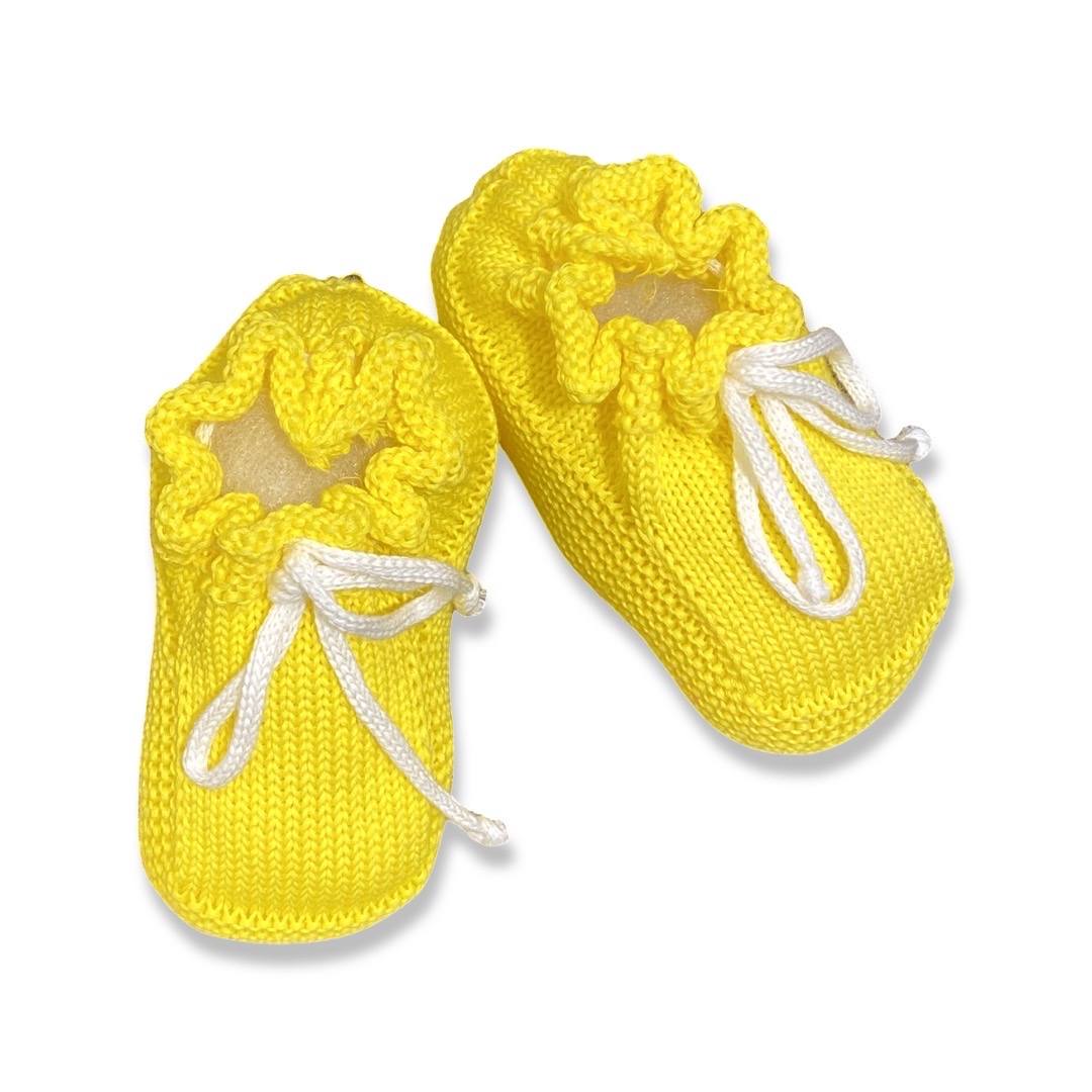 Scaldacuore - Scarpina in cotone - Giallo