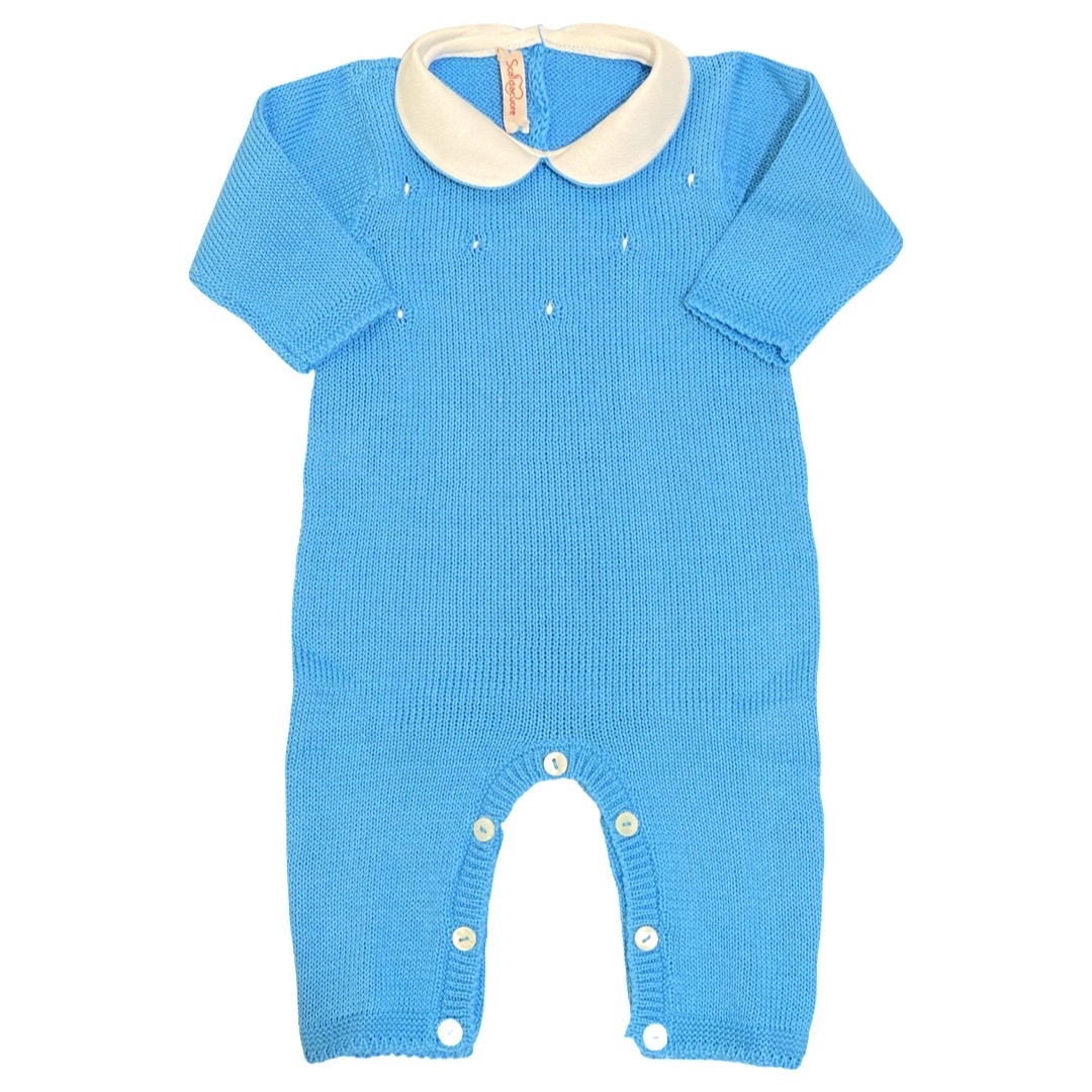 Scaldacuore - Tutina in cotone neonato - Azzurro