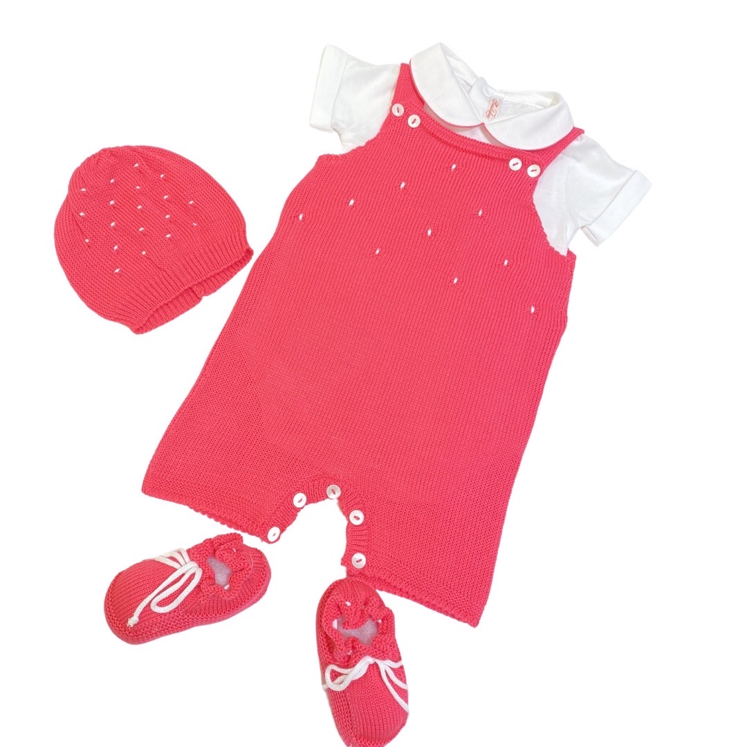 Scaldacuore - salopette bambina - Fucsia