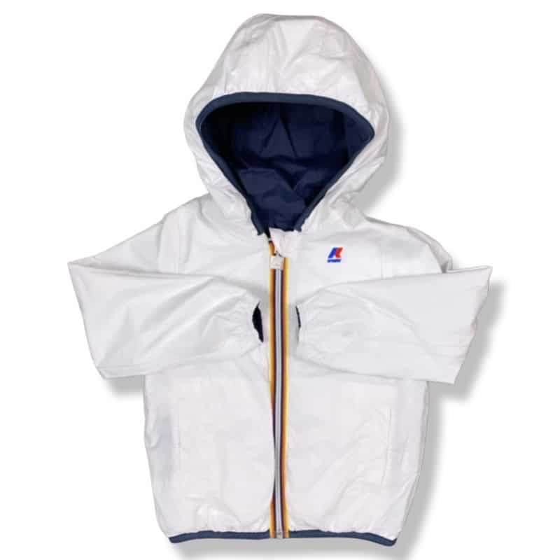 K-way - giubbino double - Bianco blu