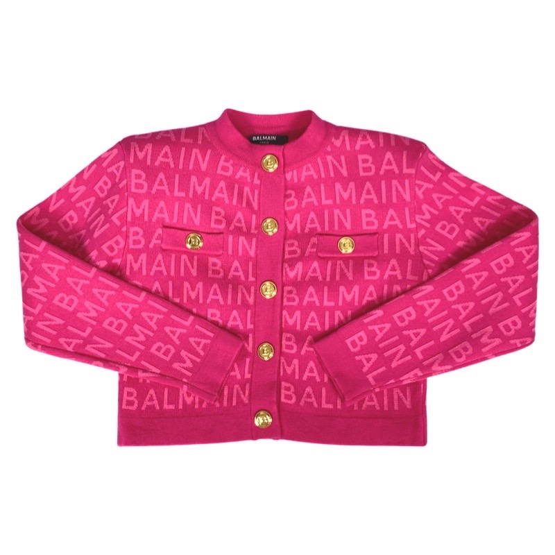 Balmain - Cardigan bimba - Fucsia