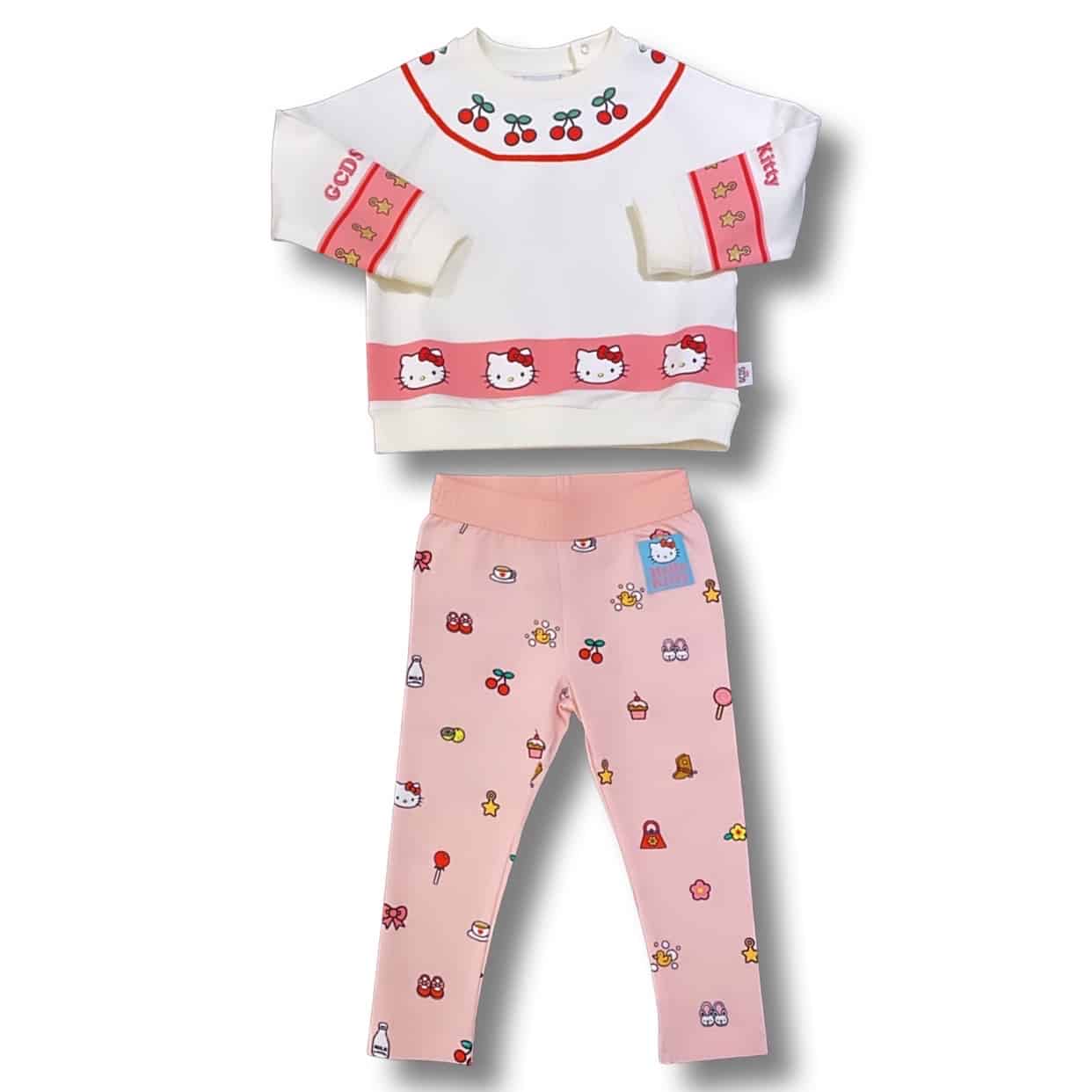 Gcds - Completo due pezzi - Bianco Rosa