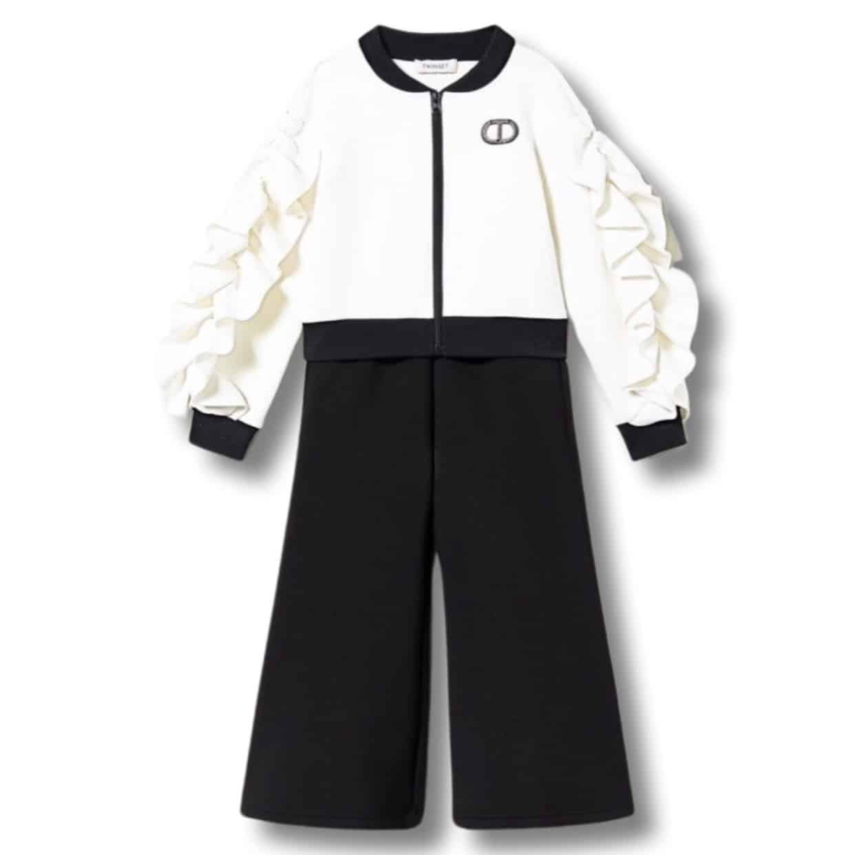 Twinset - Completo 2 pezzi - Panna Nero