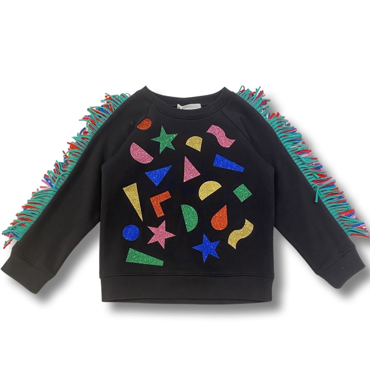 Stella McCartney - Felpa con frange - Nera