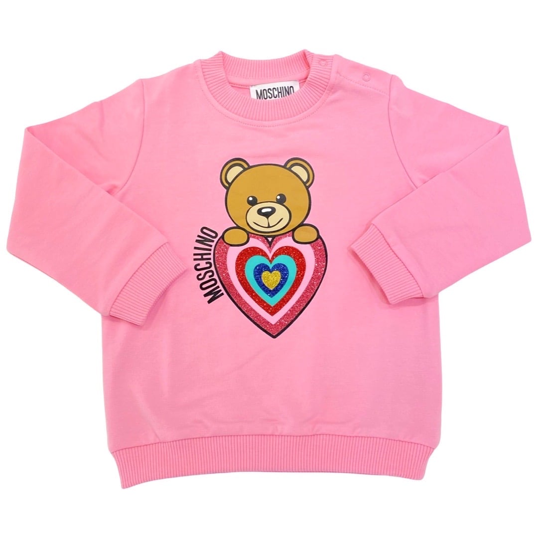 Moschino - Felpa bimba - Rosa Bubble