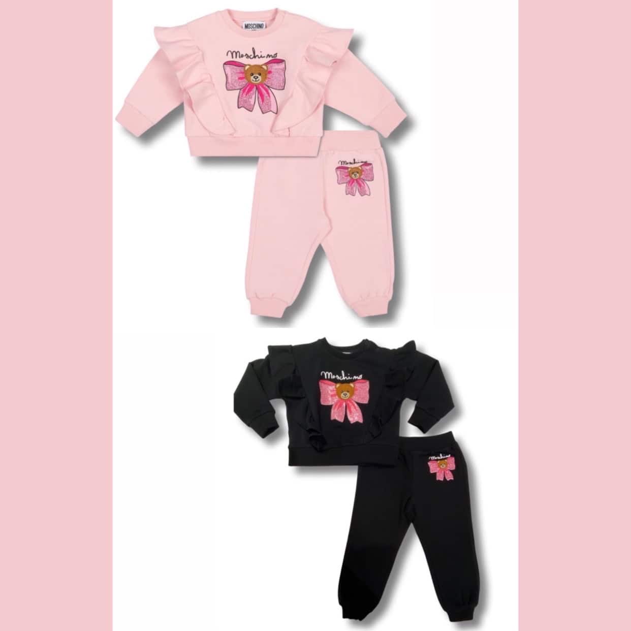 Moschino - Completo orso fiocco - Rosa