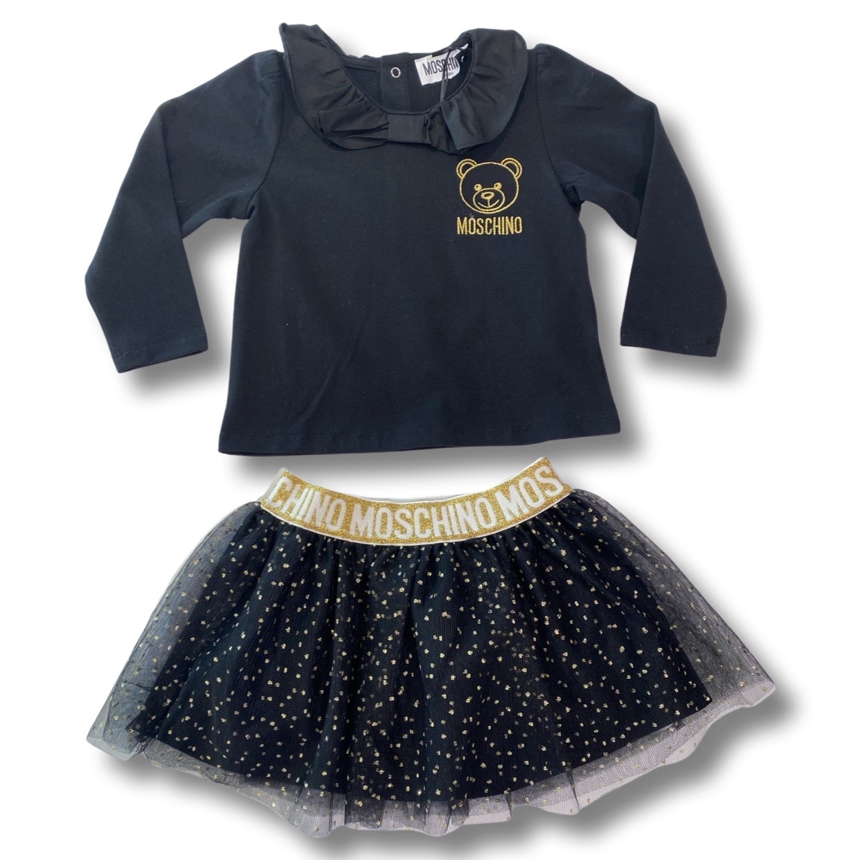 Moschino - Completo gonna t-shirt - Nero Oro
