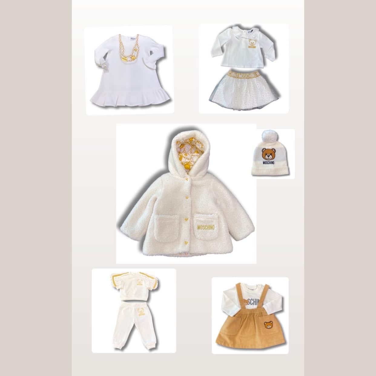 Moschino - Cappotto pecorella - Panna