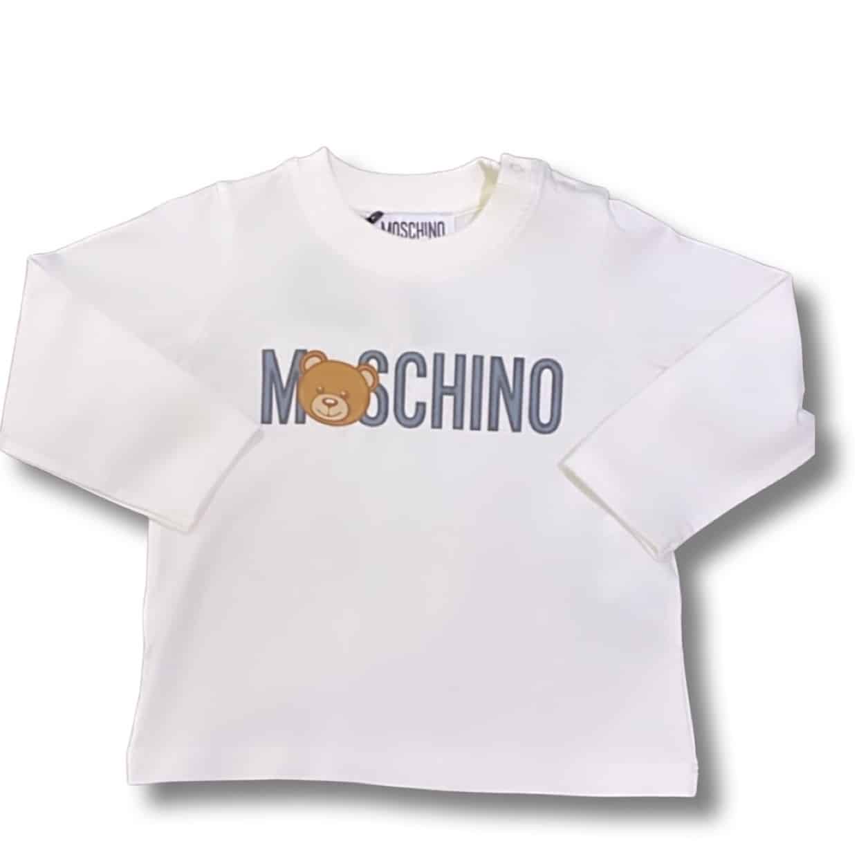Moschino - T-shirt manica lunga - Bianca
