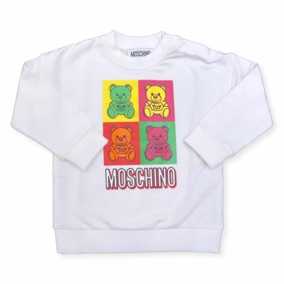 Moschino - Felpa bimbi - Bianco