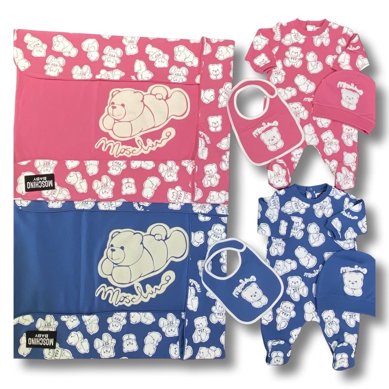 Moschino - Coperta con orso - Fucsia