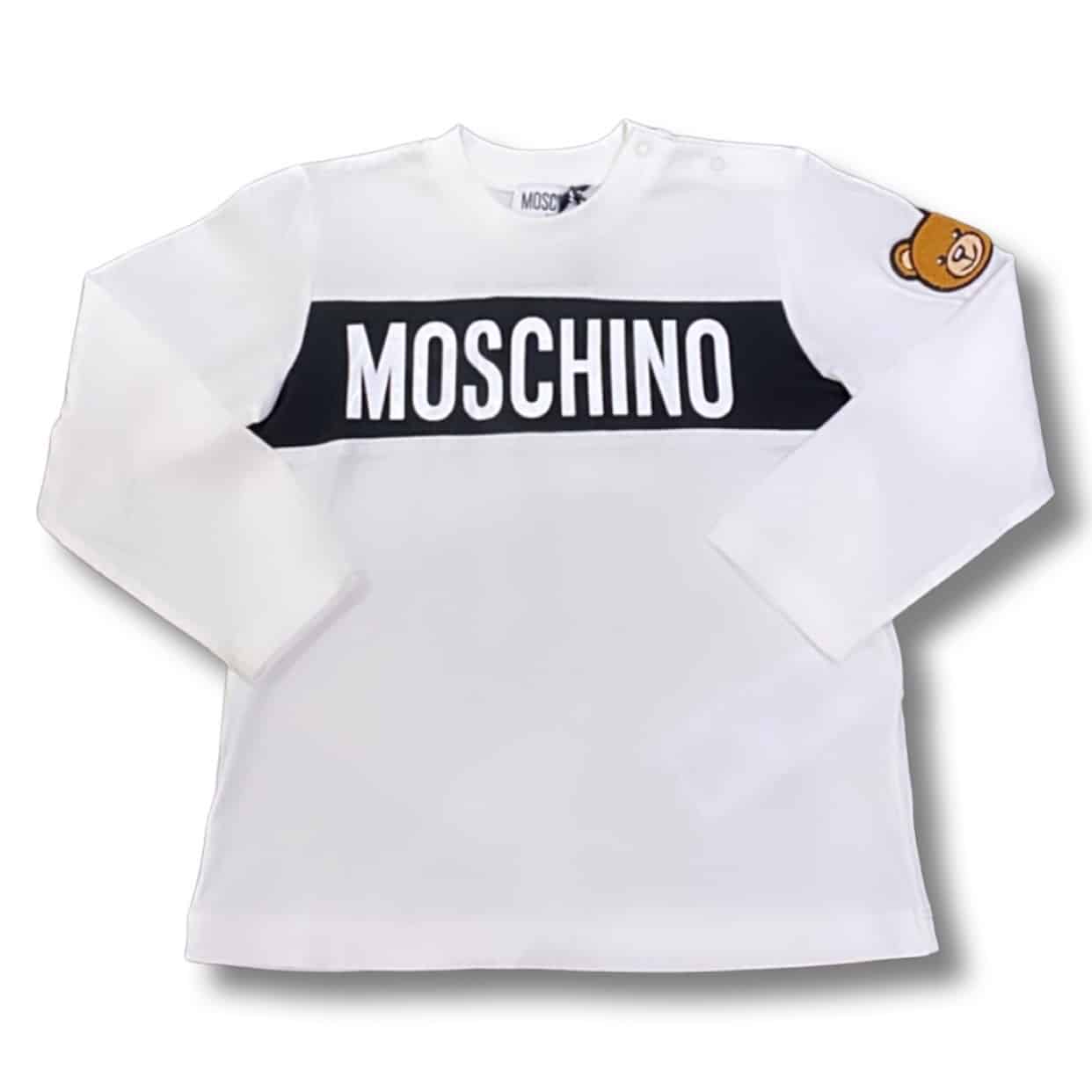 Moschino - T-shirt manica lunga - Bianco