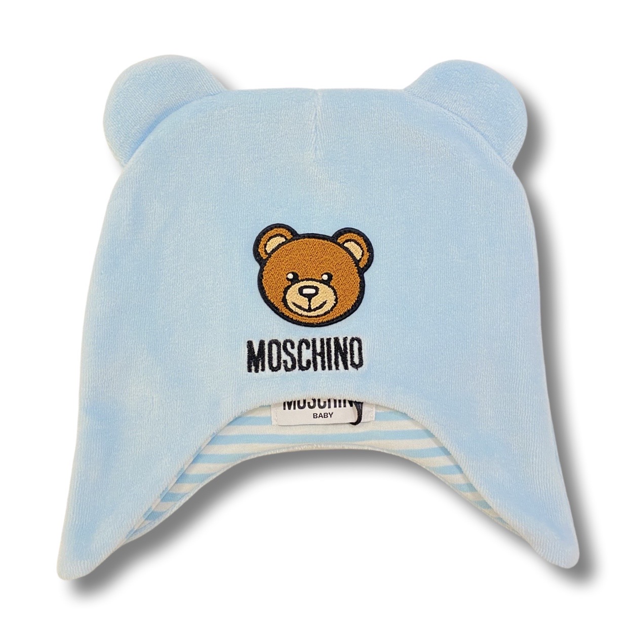 Moschino - Cappello con paraorecchie - Cielo