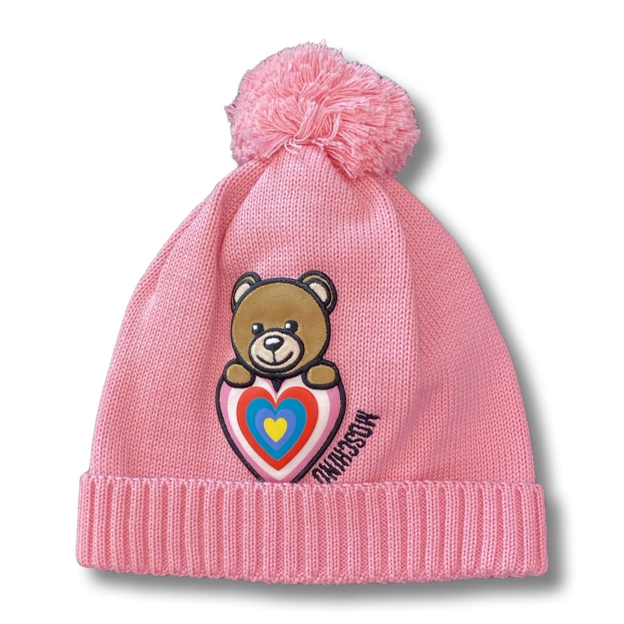 Moschino - Cappello con pon pon - Rosa