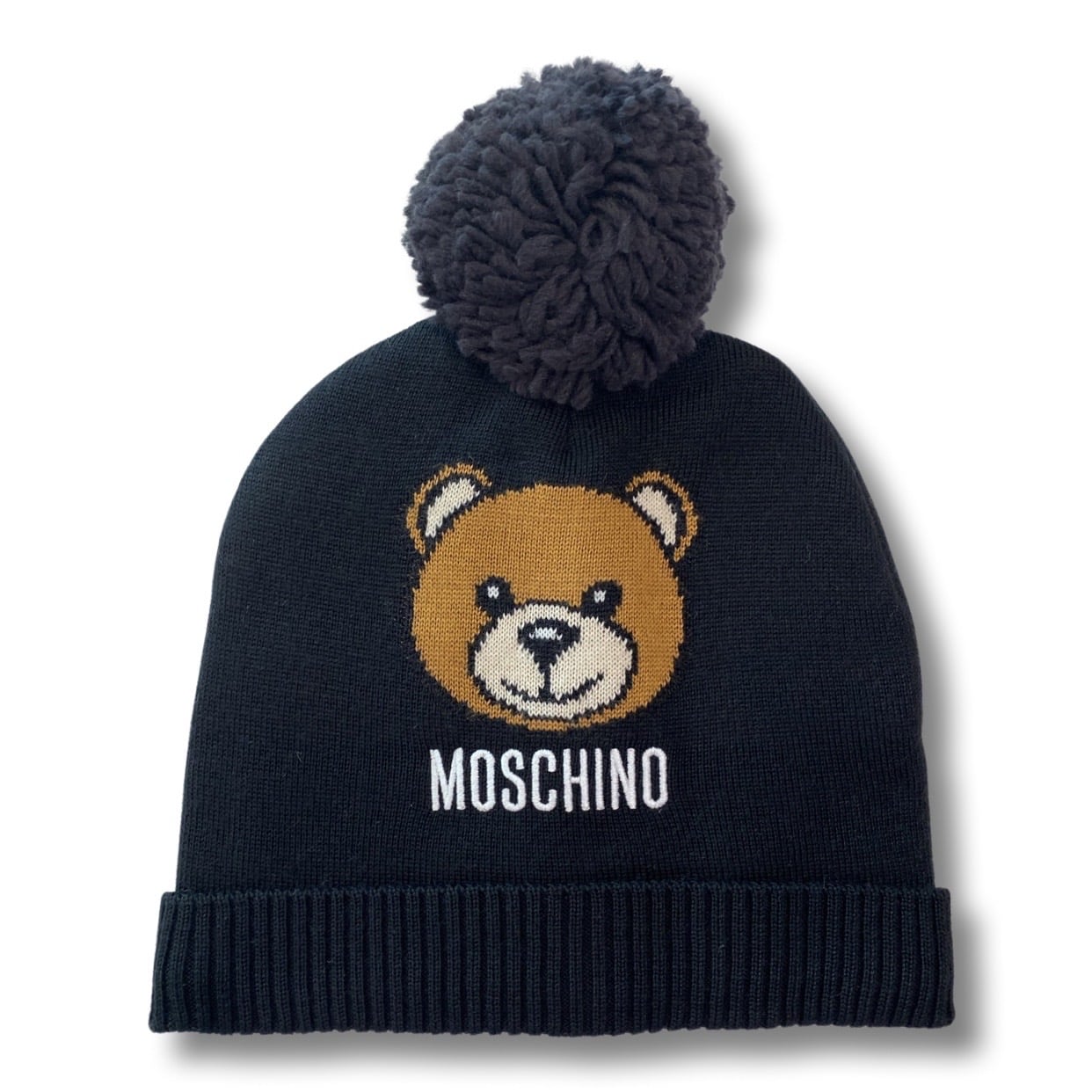 Moschino - Cappello pon pon - Nero