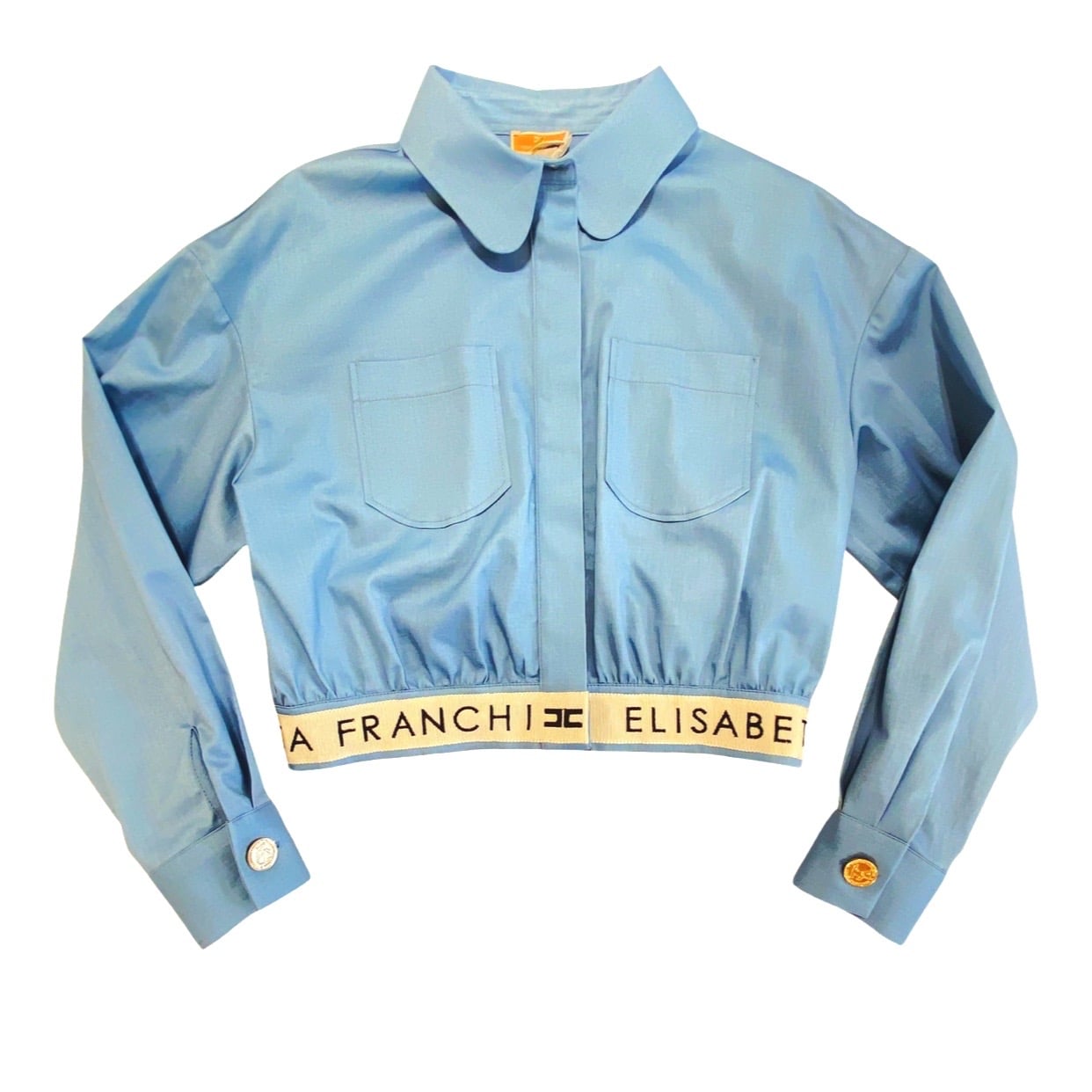 Elisabetta Franchi - camicia logo - carta sugar
