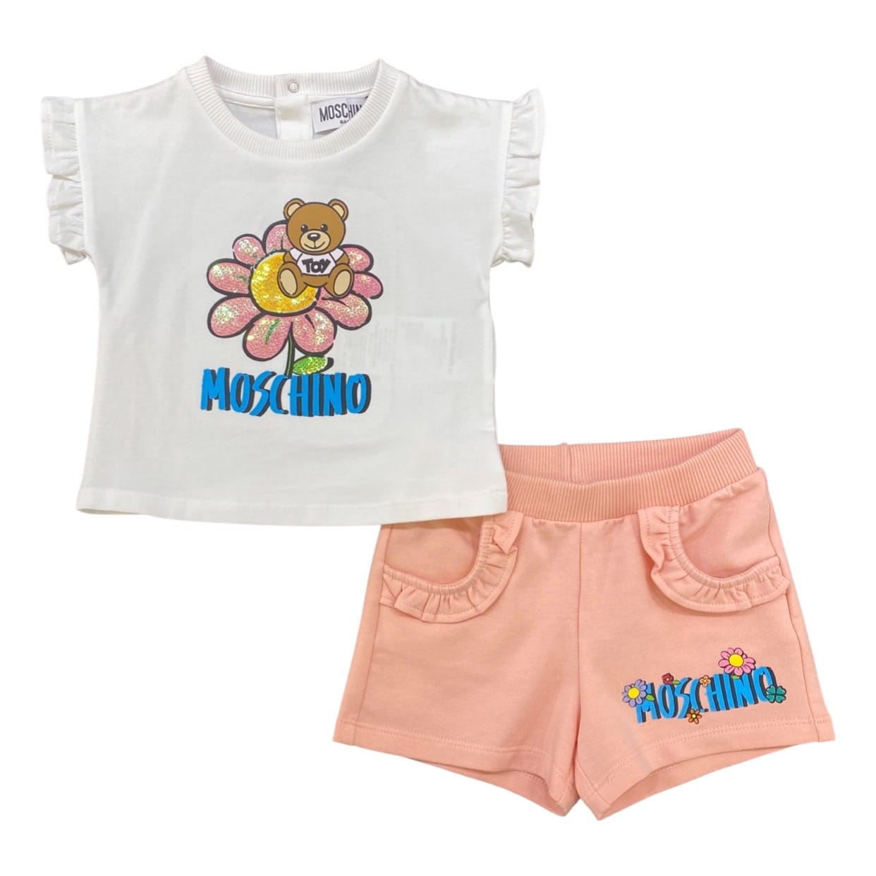 Moschino - Completo t-hirt e gonna margherita