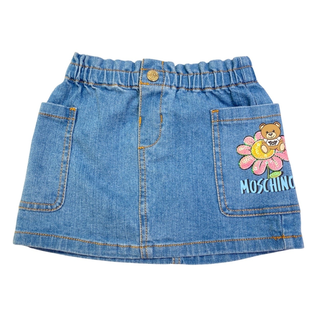 Moschino - Gonna in jeans margherita