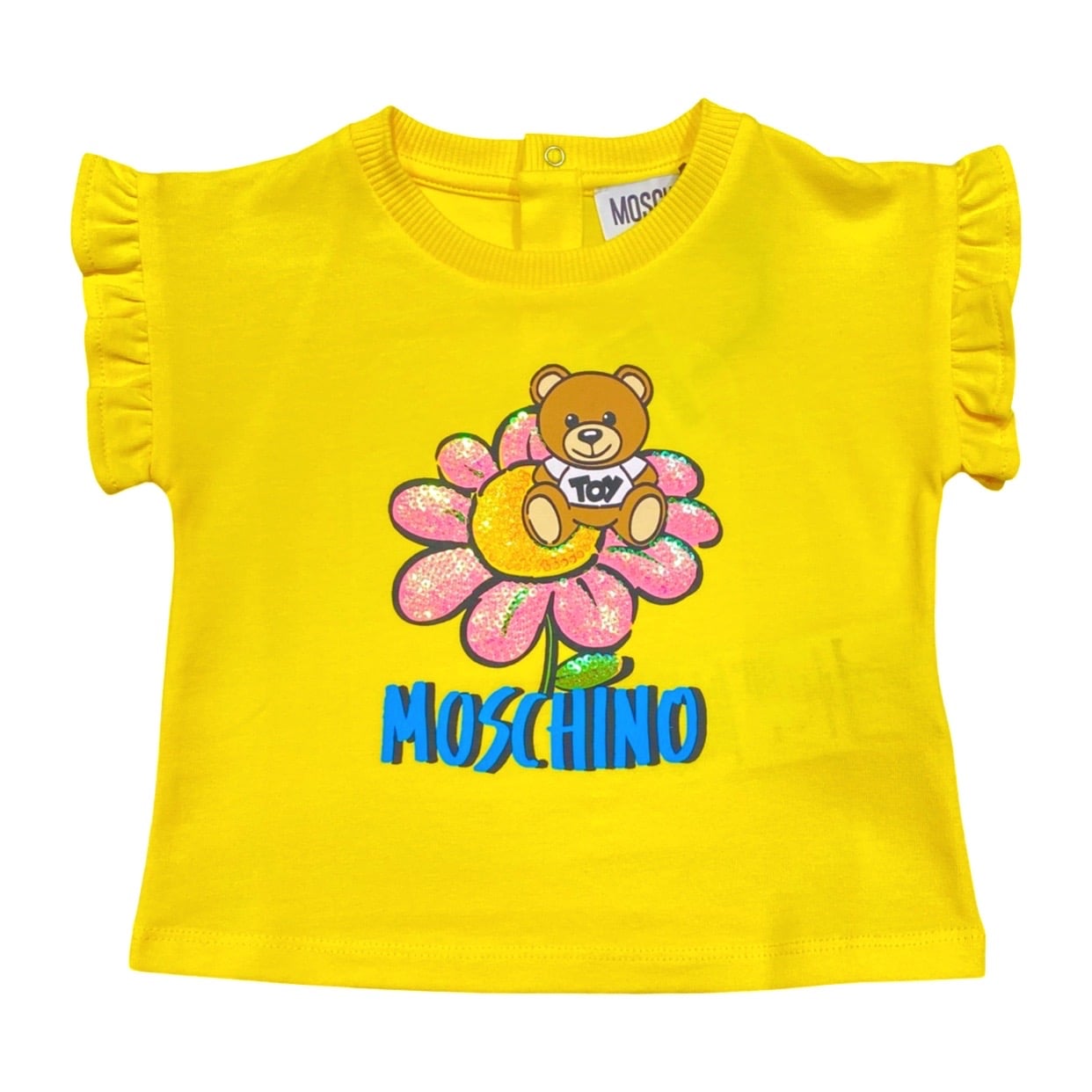 Moschino -T-shirt con margherita - Giallo