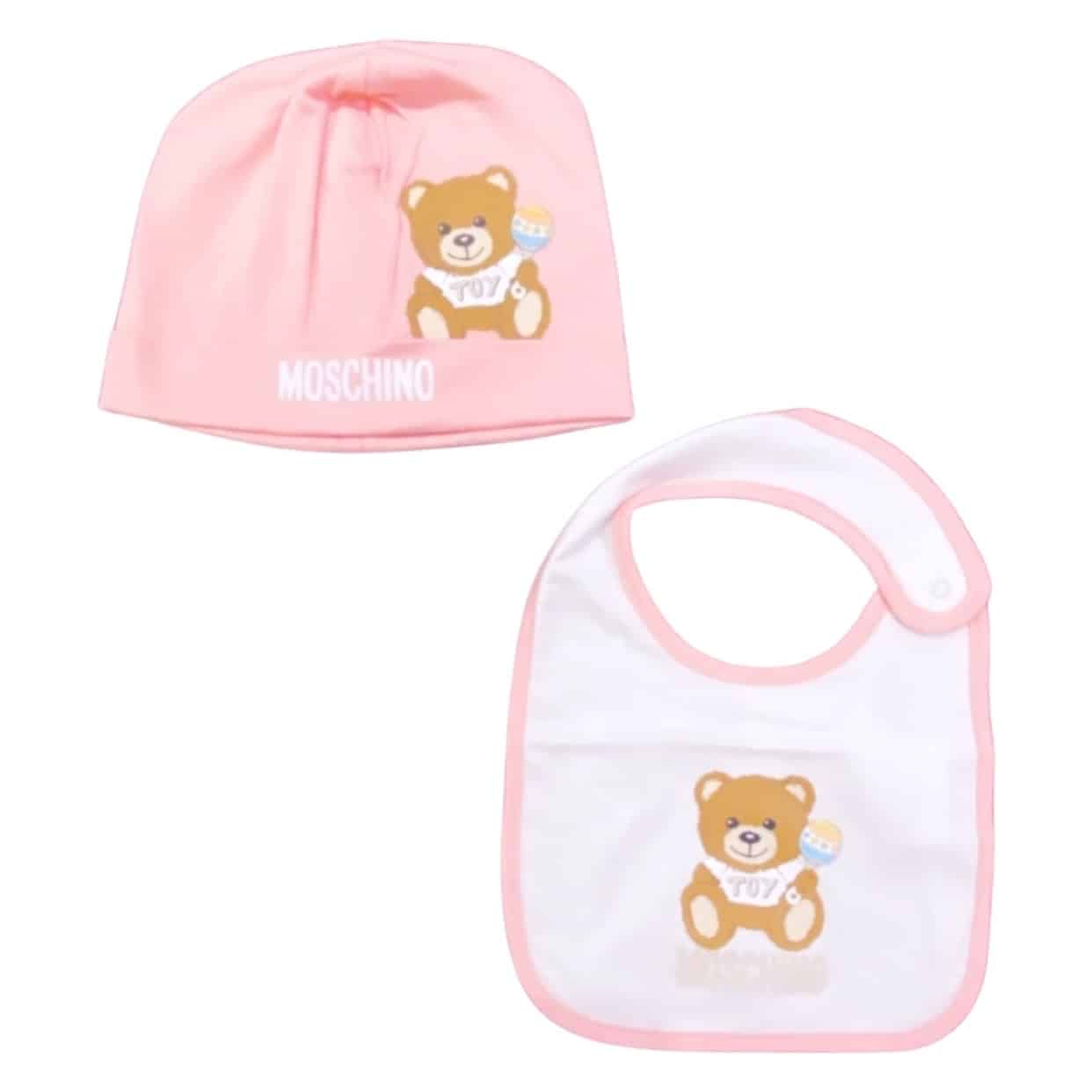 Moschino - Cappello e bavetta - Rosa