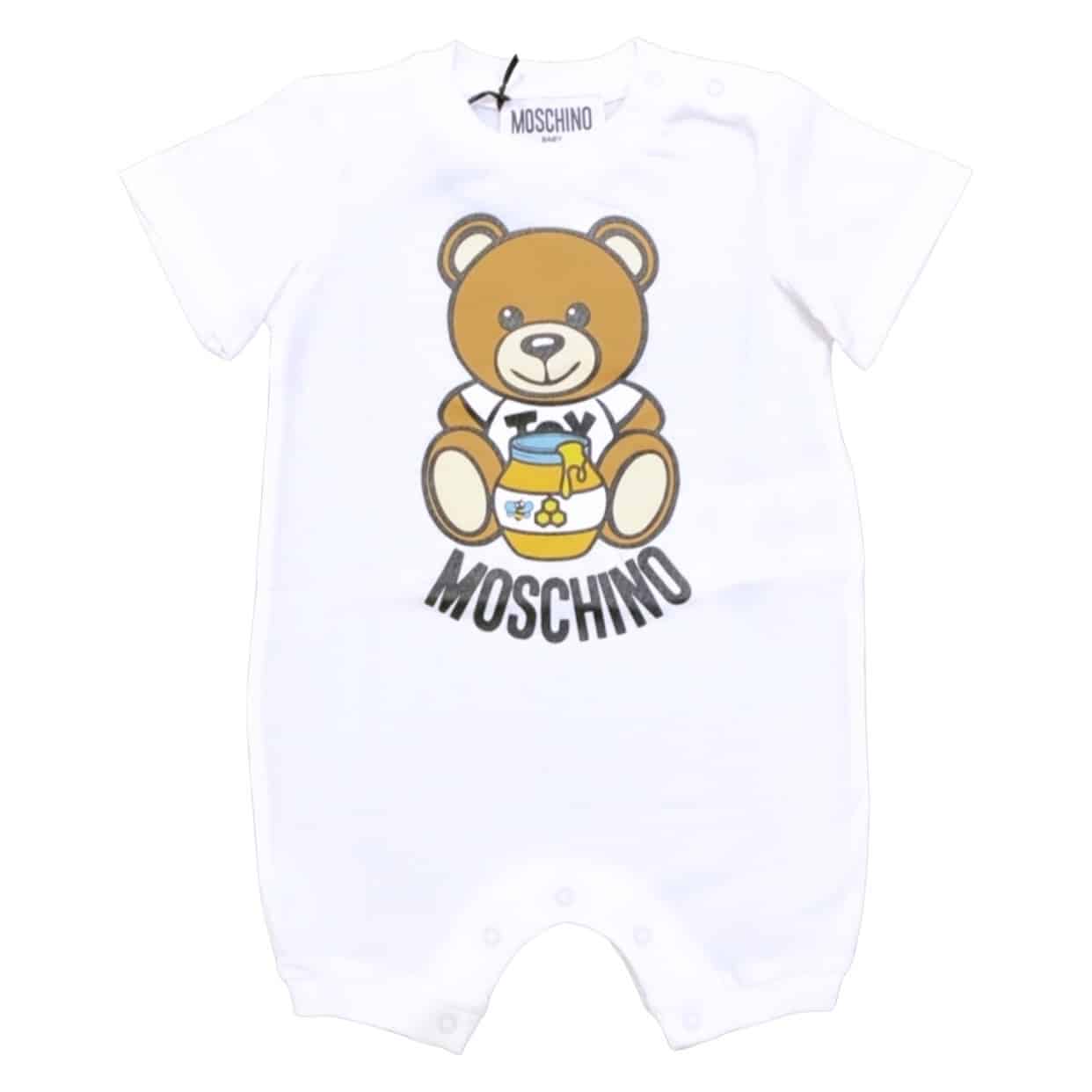 Moschino - Pagliaccetto teddy honey bianco