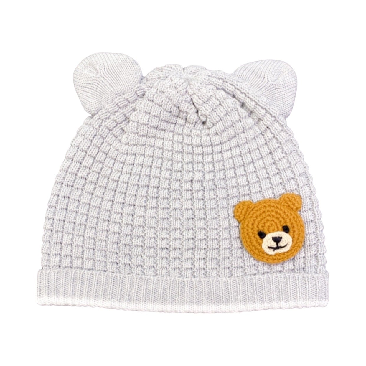 Moschino - Cappello in cotone con orsetto