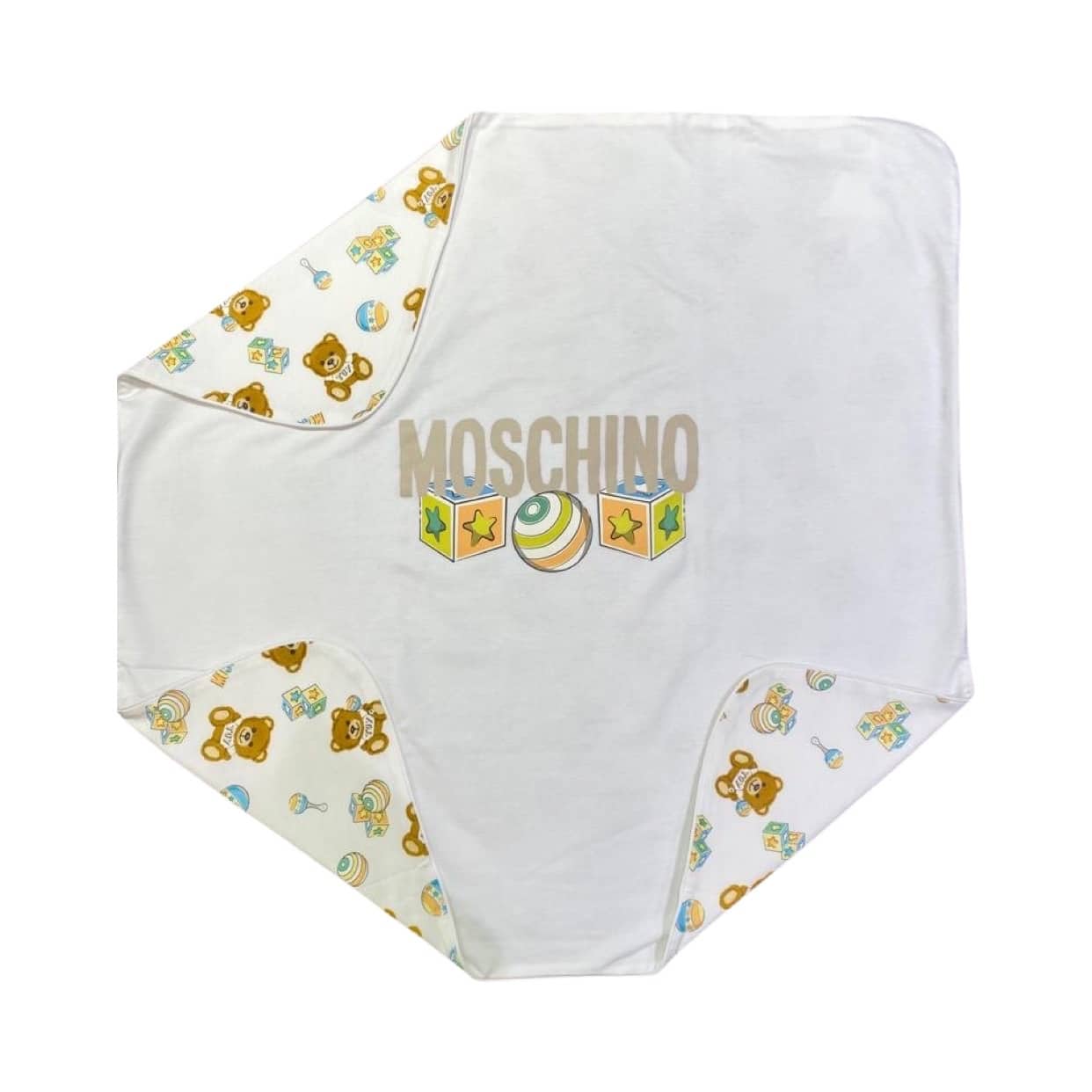 Moschino - Coperta teddy bianca
