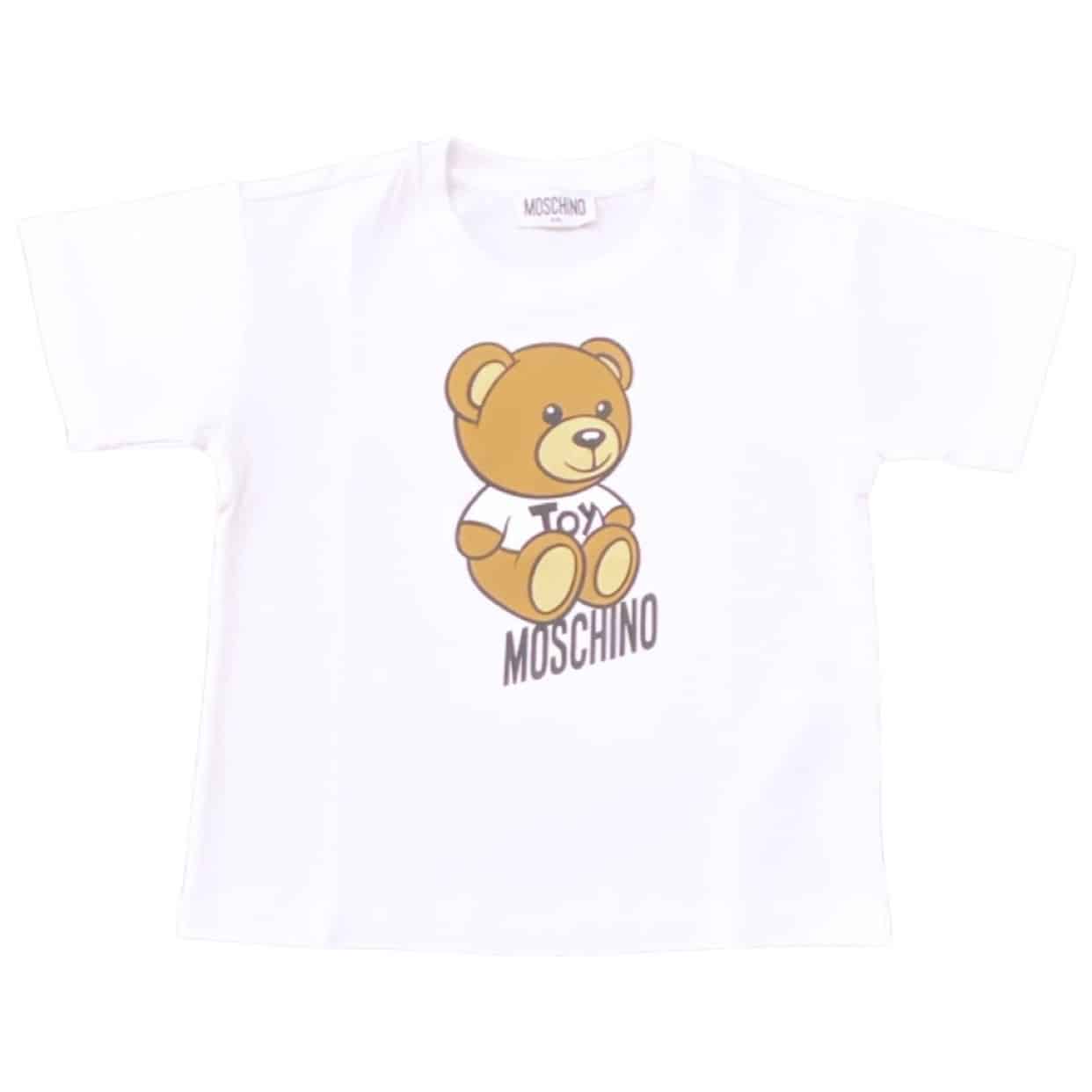 Moschino - T-shirt orsetto -Bianca
