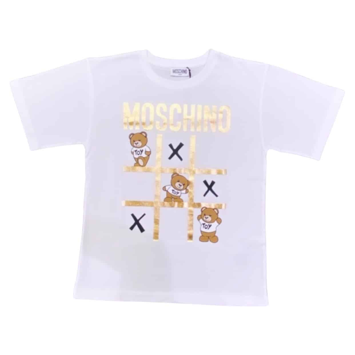 Moschino - T-shirt tris teddy - Bianco