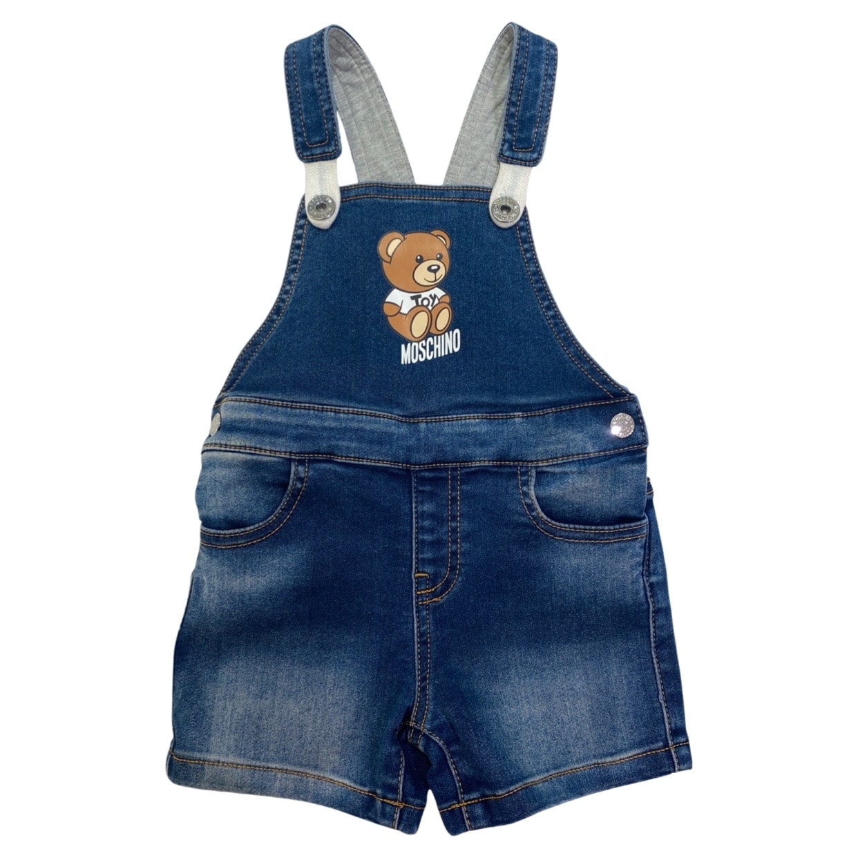 Moschino - Salopette in jeans teddy