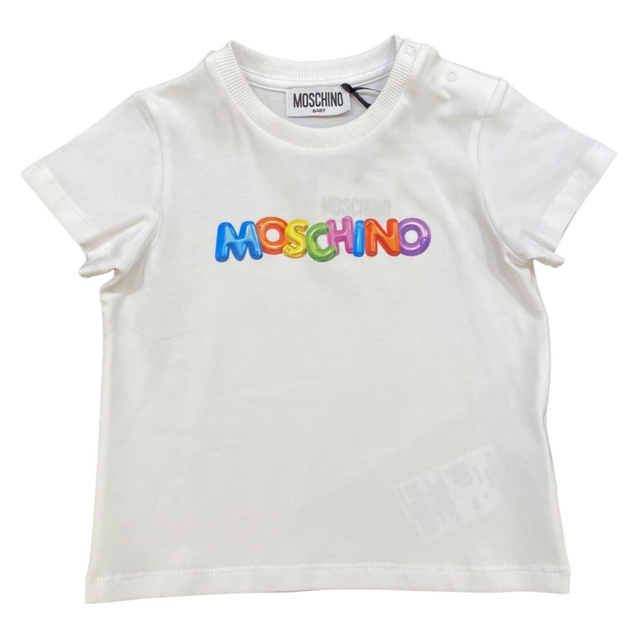 Moschino - T-shirt col logo multicolor