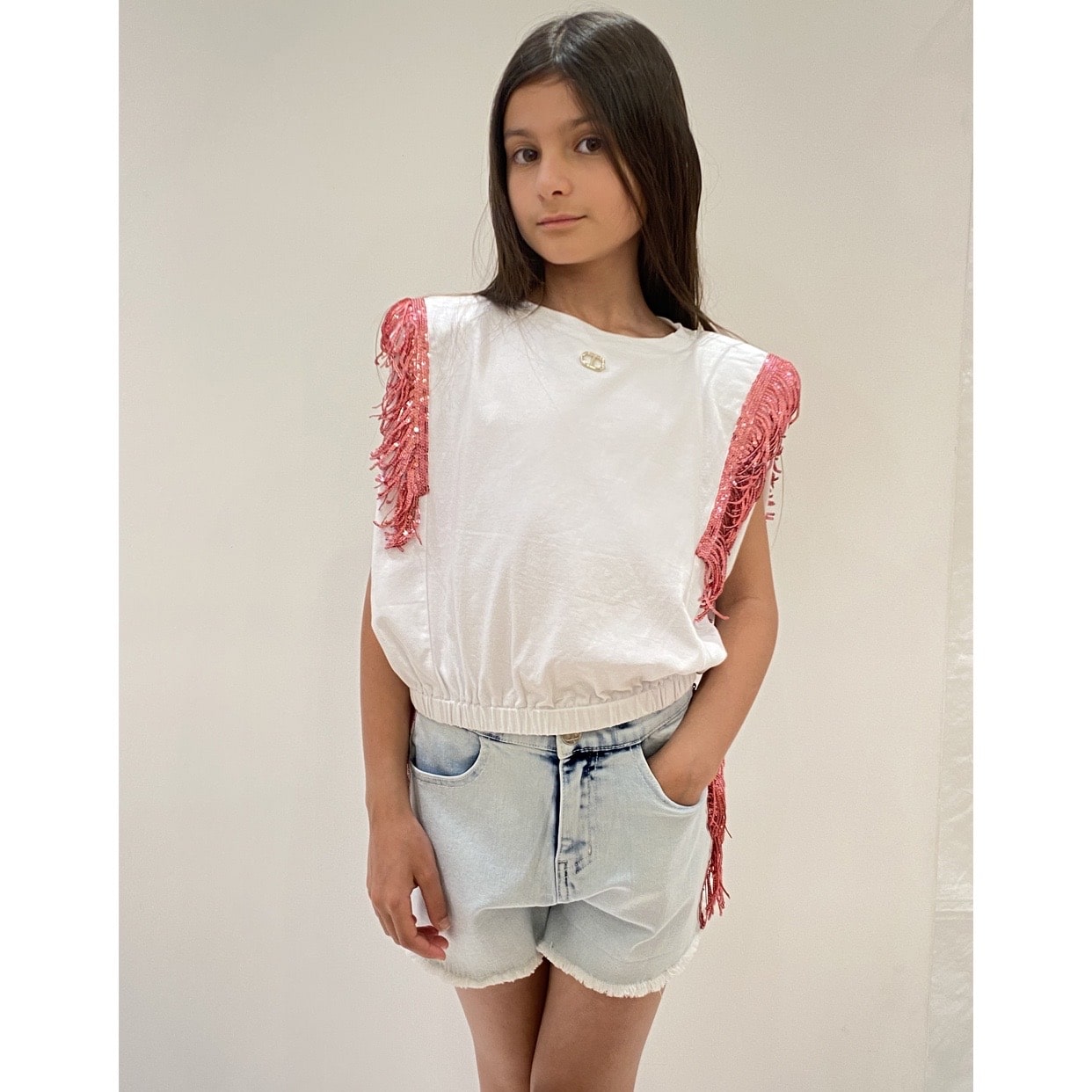 Twinset - Canotta con frange