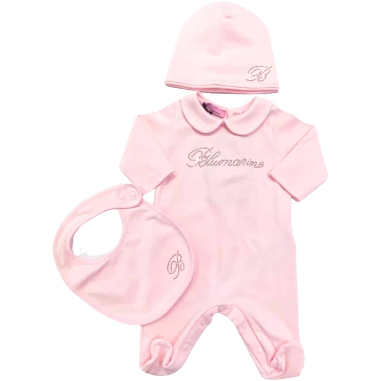 Miss Blumarine - Tutina cappello e bavetta - Rosa