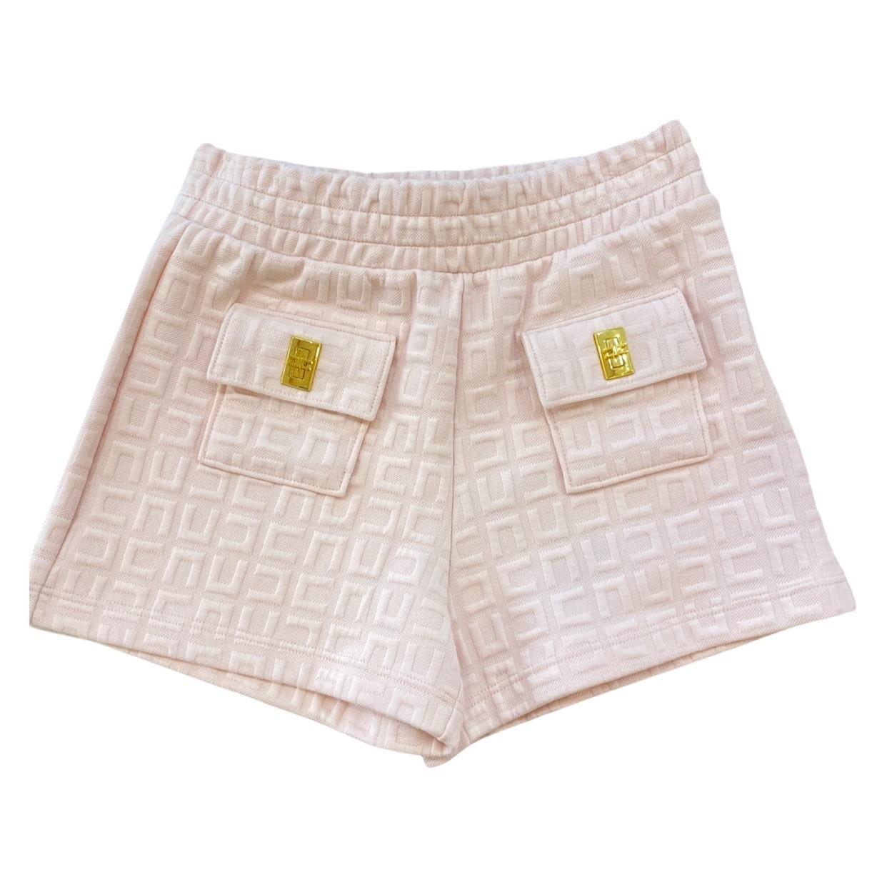 Elisabetta Franchi - Short logo monogram rosa