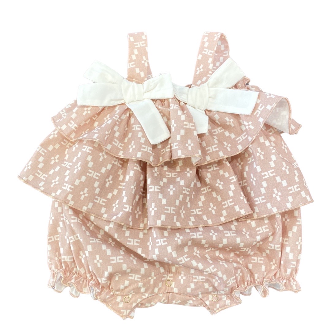 Elisabetta Franchi - Pagliaccetto logo - Rosa burr