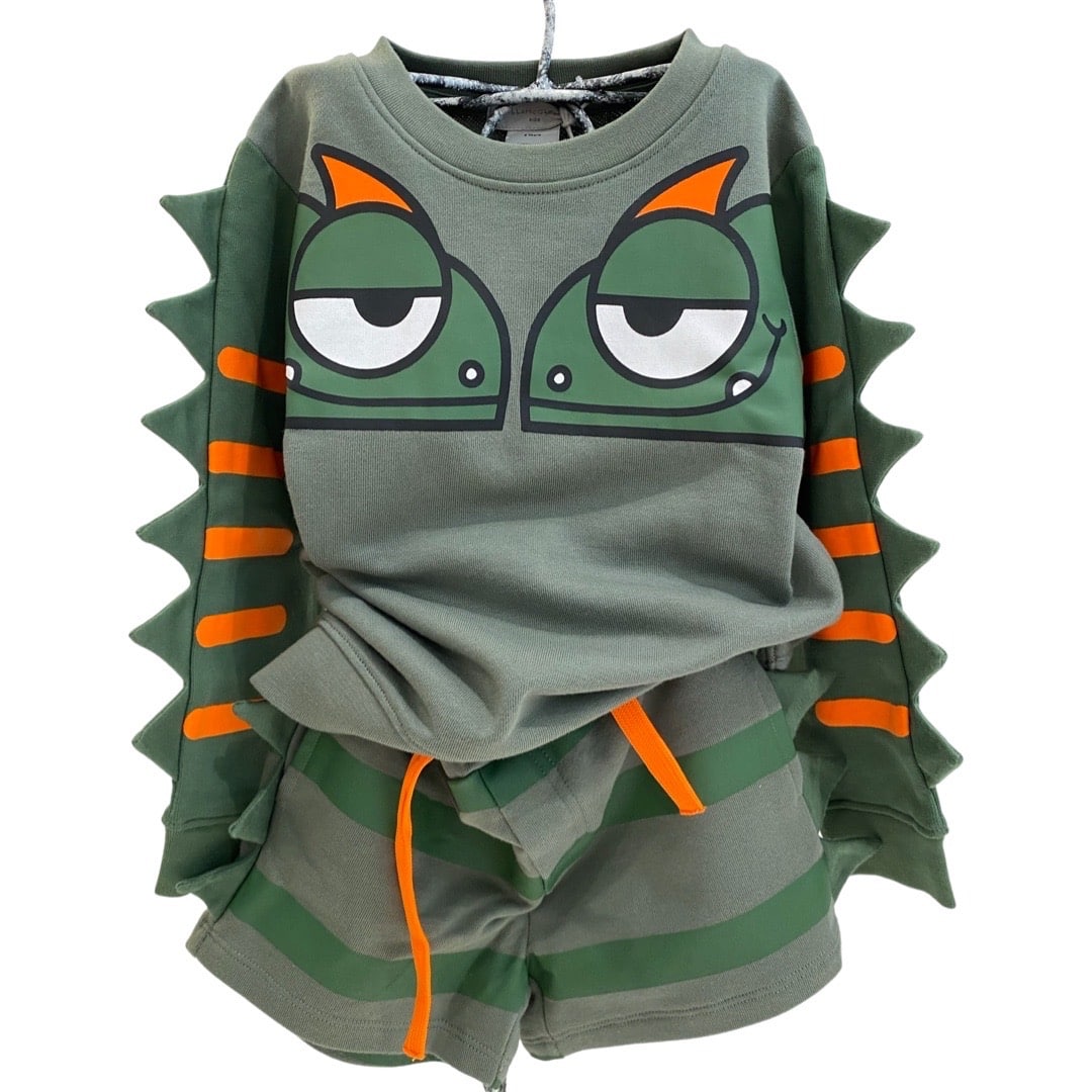 Stella McCartney - Felpa dinosauro - Verde
