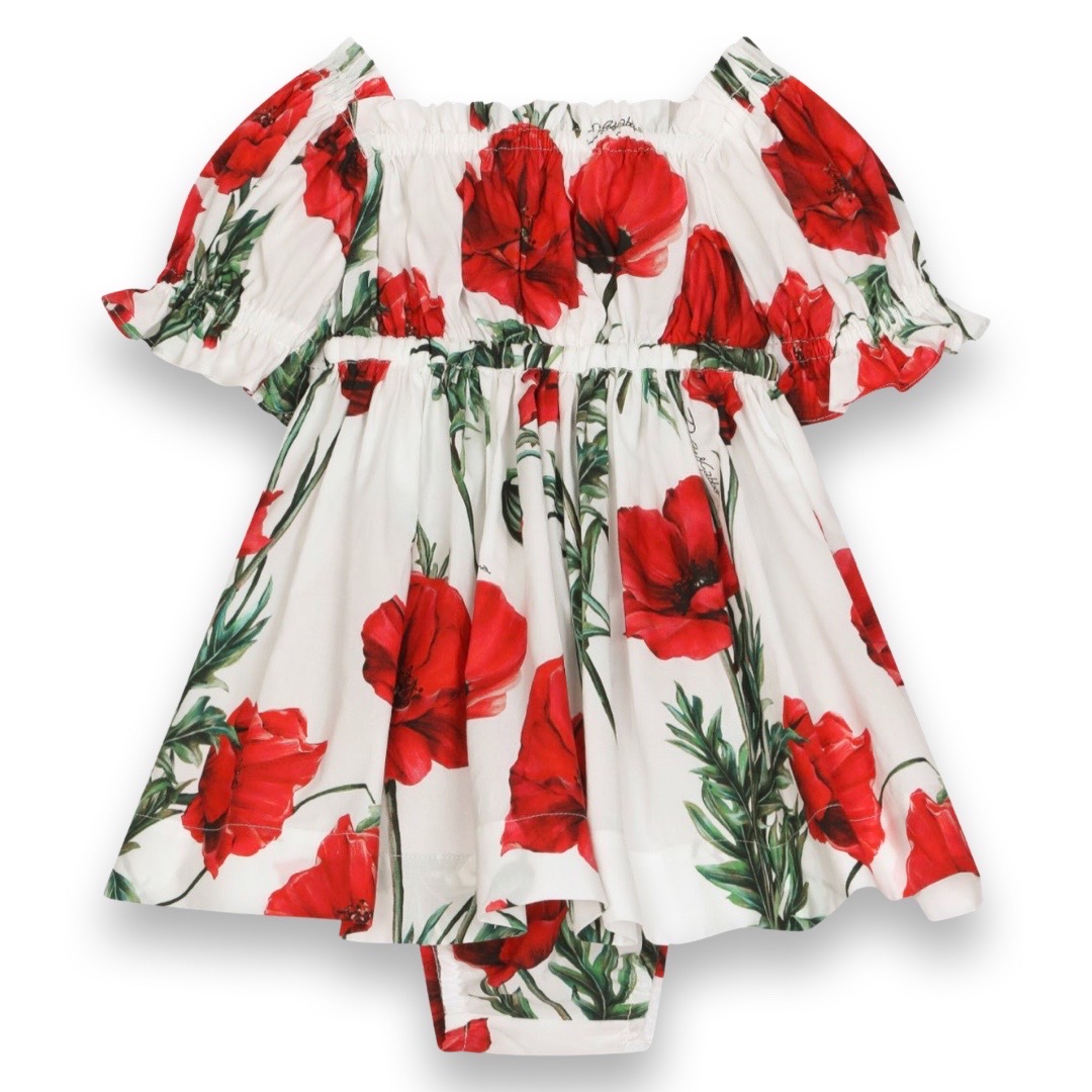 Dolce & Gabbana - Abito papaveri - rosso