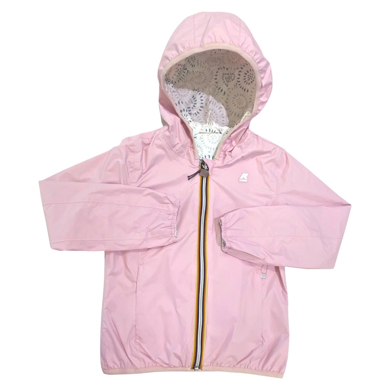K-way - Giubbino logo double - rosa