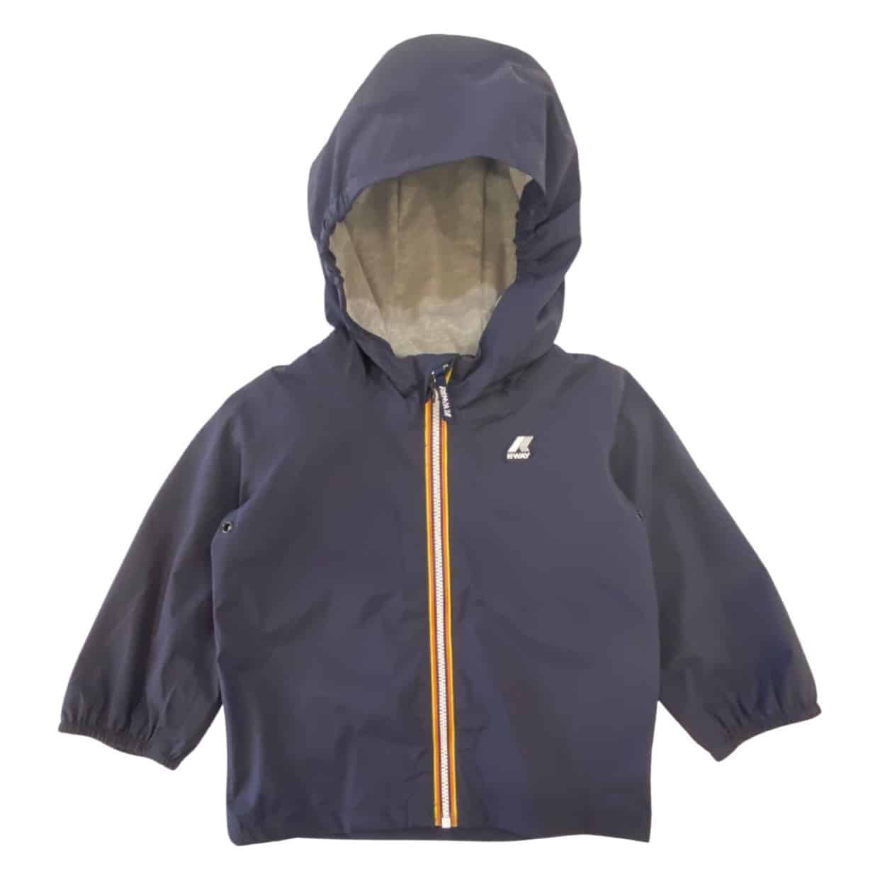 K-way - Giubbino logo - Blu