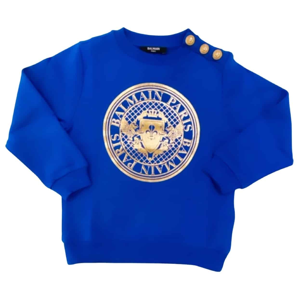 Balmain - Felpa girocollo - Azzurro
