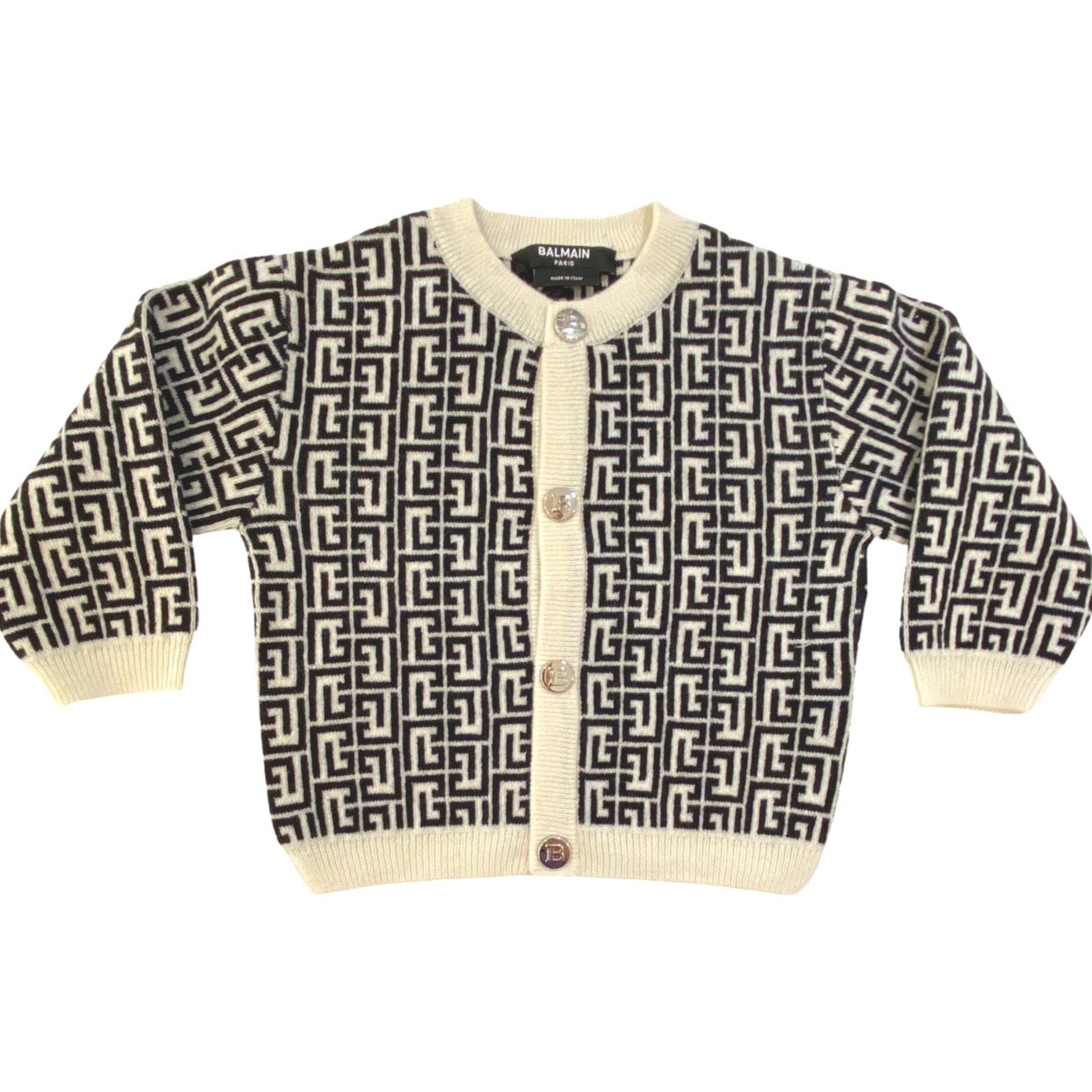 Balmain - Cardigan - Bianco nero