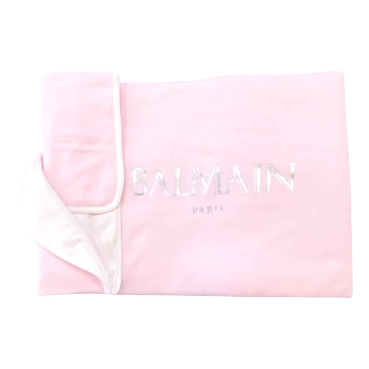 Balmain - Coperta neonato con logo - Rosa